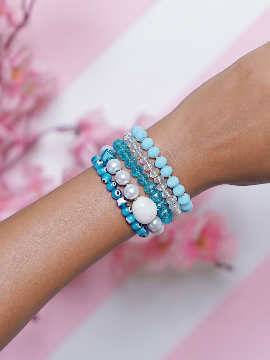 Evil Eye Bracelet Stack - 5 pack