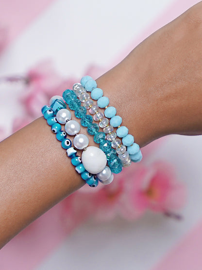 Evil Eye Bracelet Stack - 5 pack