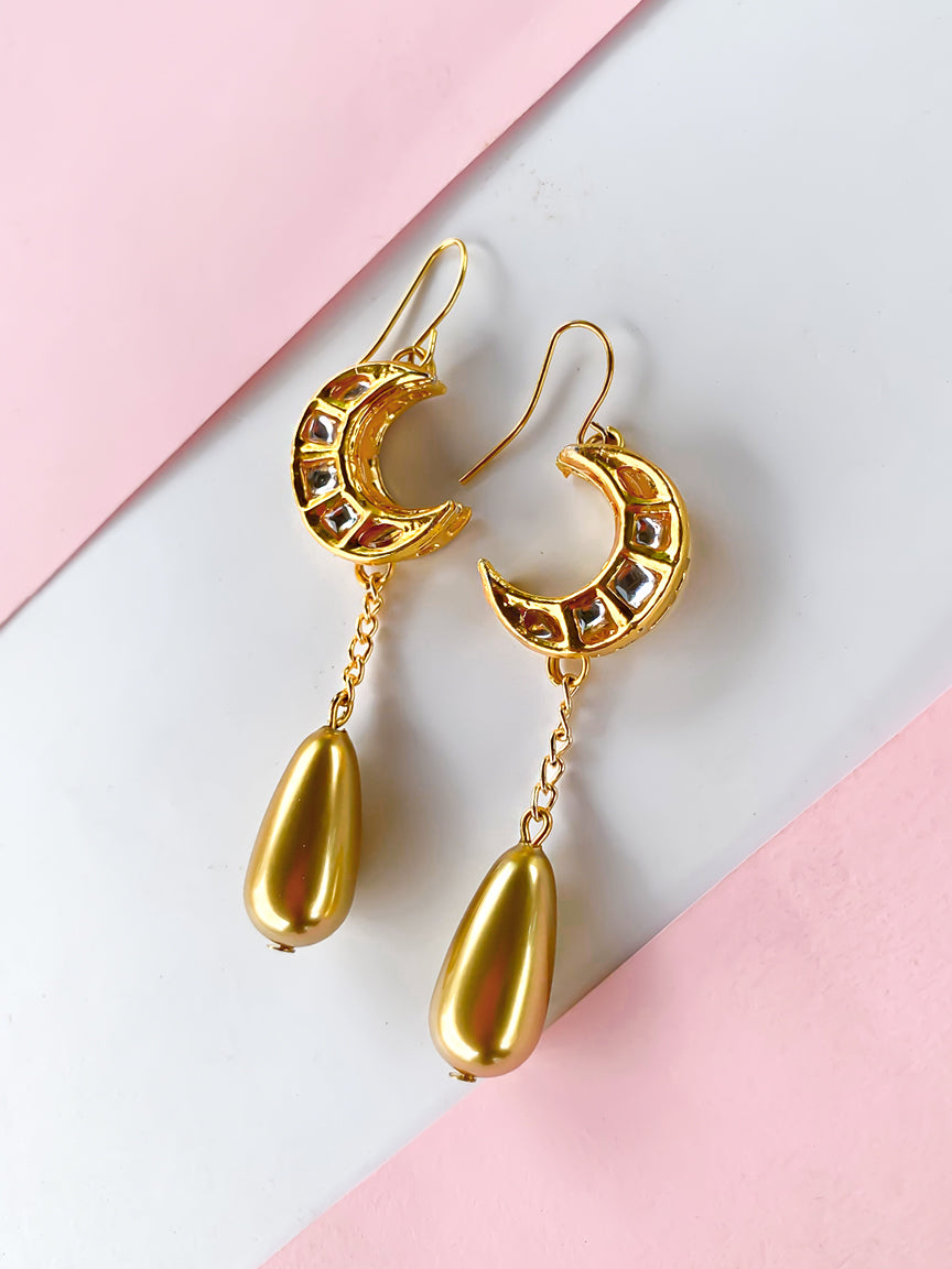 Gold Fashion Earrings