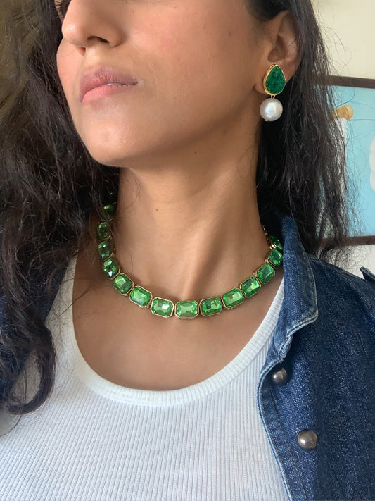 Emerald Crystal Necklace