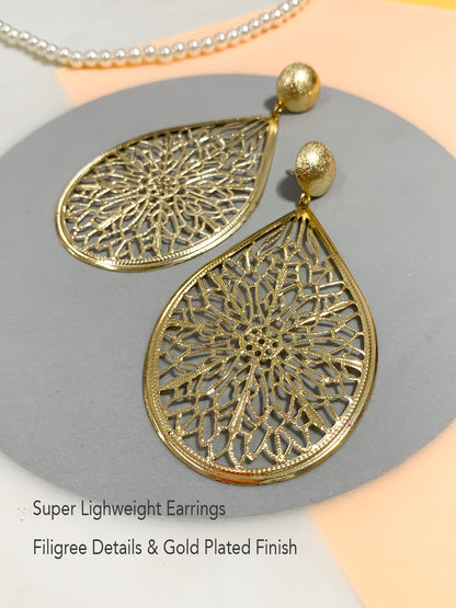 Gold Statement Earrings