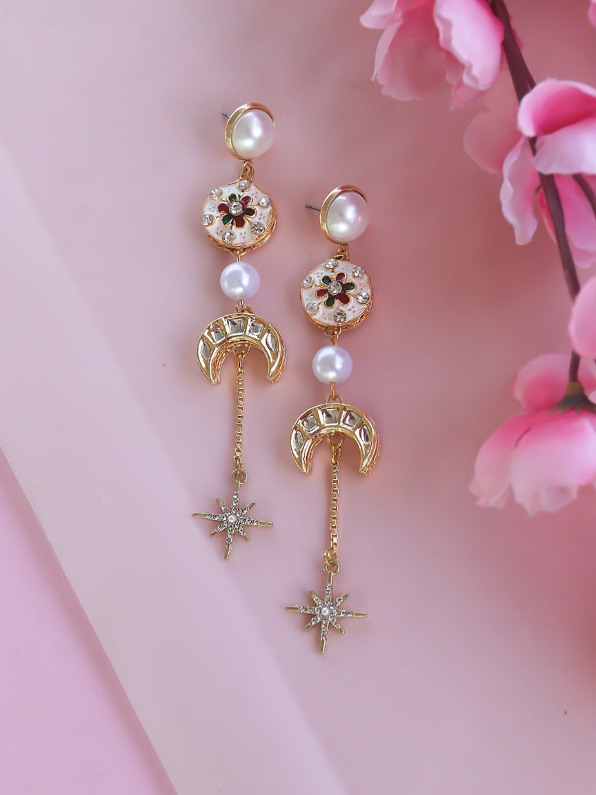 Gold Moon Earrings