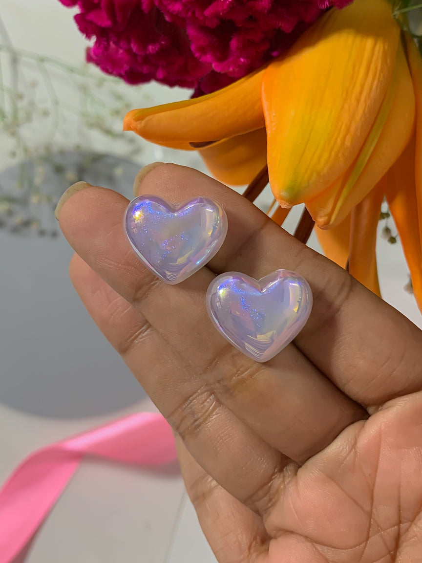 Pearl Heart Earstuds