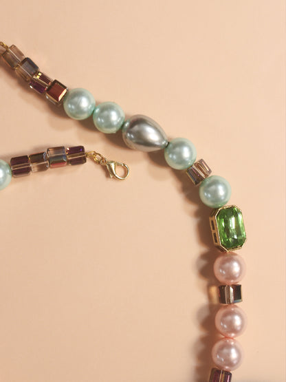 Multi Colur Pearl Necklace