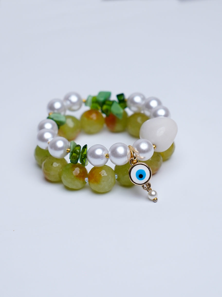 Evil Eye Bracelet, Stacking Bracelet, Summer Bracelet, Crystal Bracelet, Fashion Jewellery, Fashion Bracelet