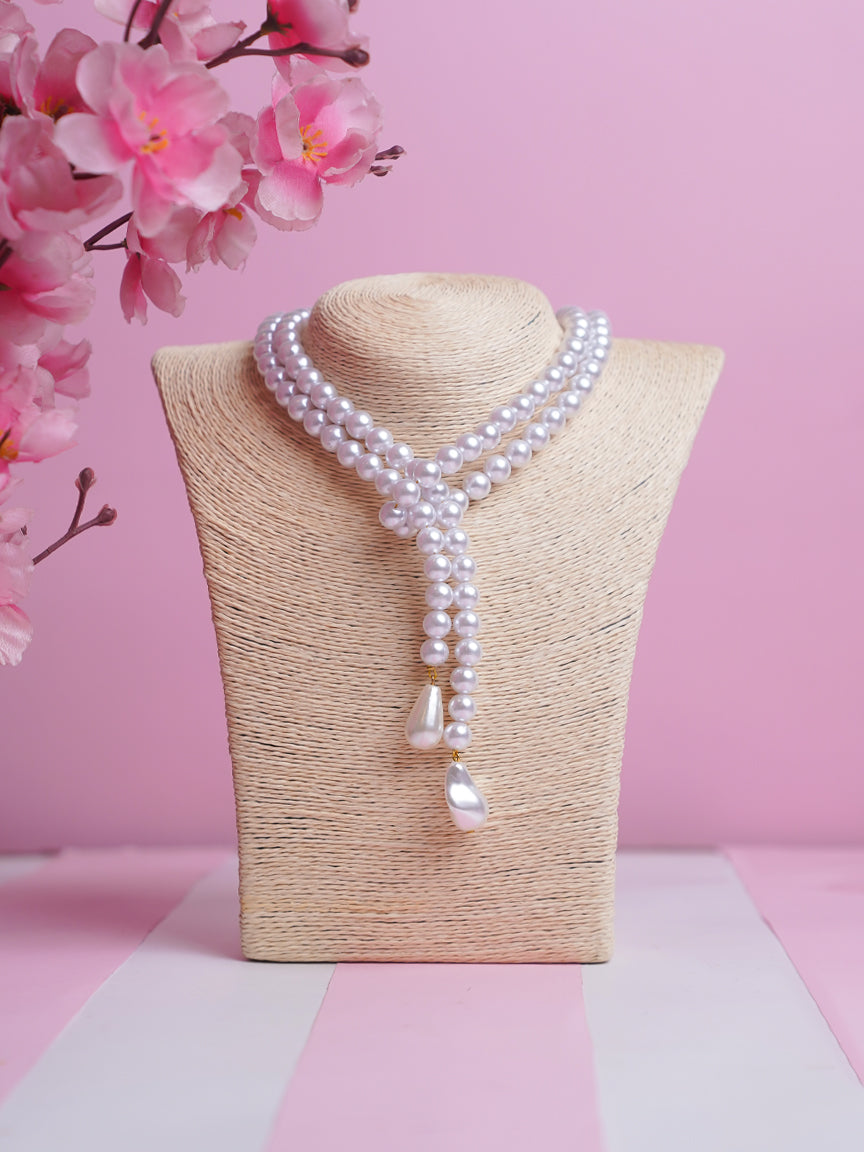 Wrap Necklace | Lariat Necklace | Fashion Jewellery | Fashion Necklace | Pearl Lariat Necklace