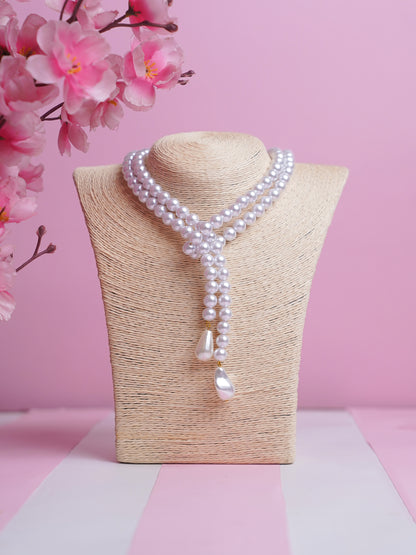 Wrap Necklace | Lariat Necklace | Fashion Jewellery | Fashion Necklace | Pearl Lariat Necklace