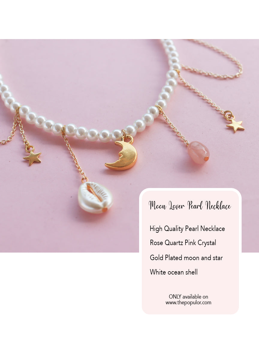 Moon Lover Pearl Necklace