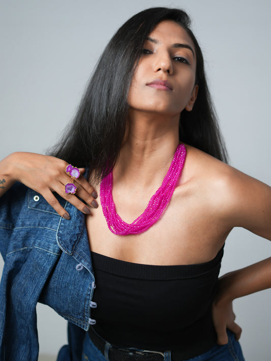 Rani Pink Layered Necklace