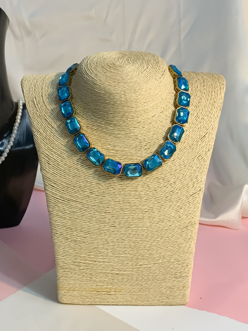 Crystal Necklace | Blue Necklace | Fashion Necklace 