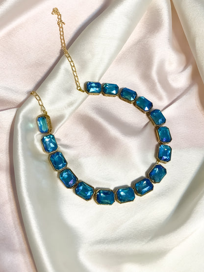 Crystal Necklace | Blue Necklace | Fashion Necklace 