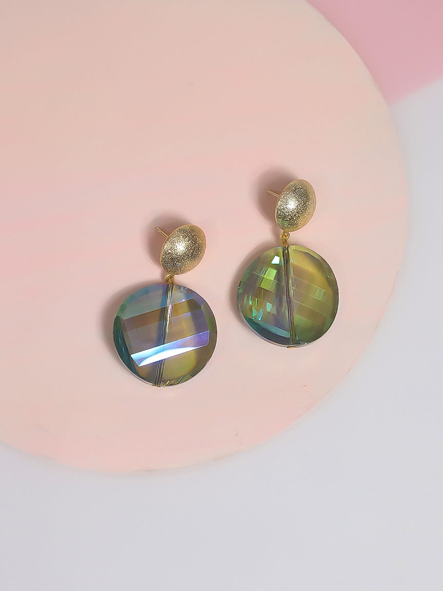 Round Crystal Earrings