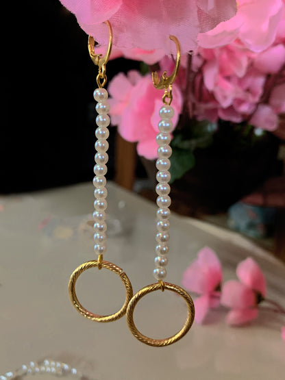 Halo Pearl Earrings