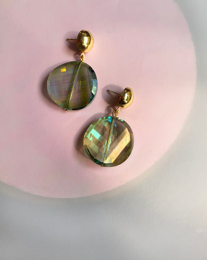 Round Crystal Earrings