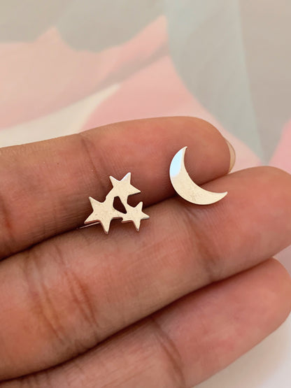 Stars Moon Earstuds