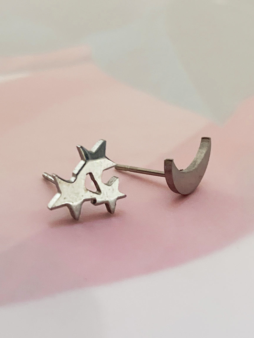 Stars Moon Earstuds