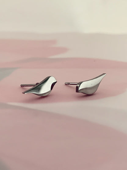 Bird Earstuds Silver