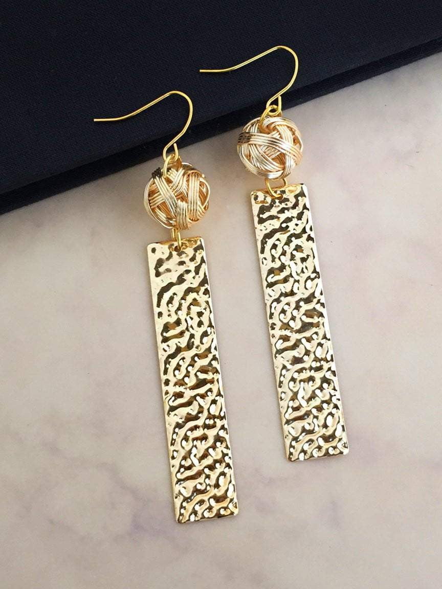 Gold Dangler Earrings