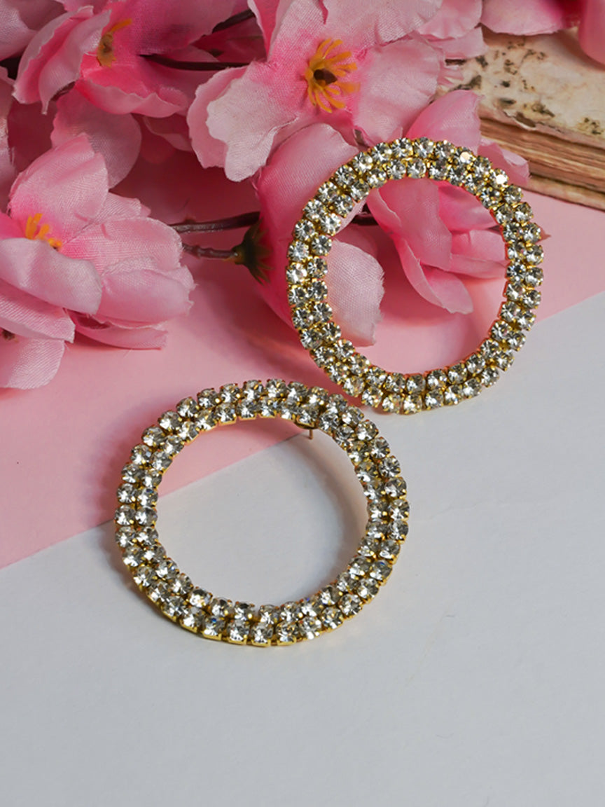 Round Crystal Earrings