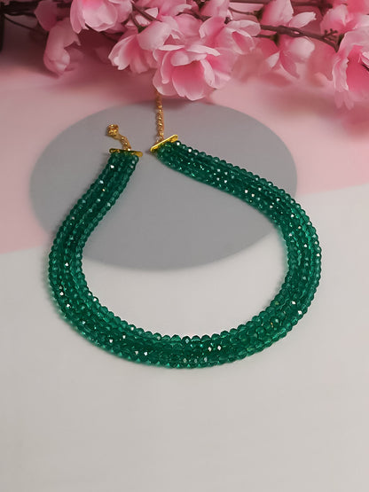 Emerald Green Layered Necklace