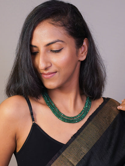 Emerald Green Layered Necklace