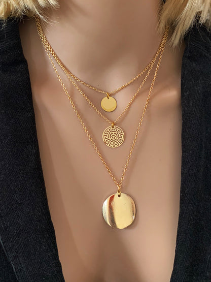 Layered Coin Necklace