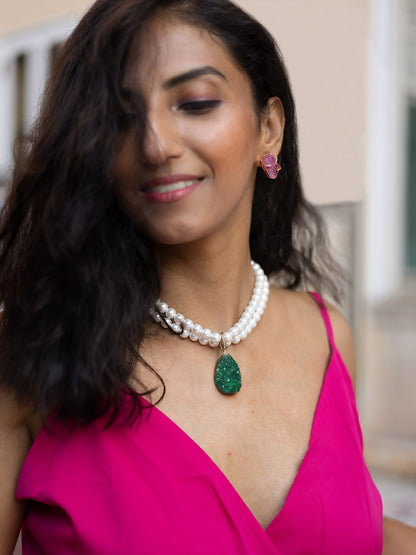 pearl layered necklace